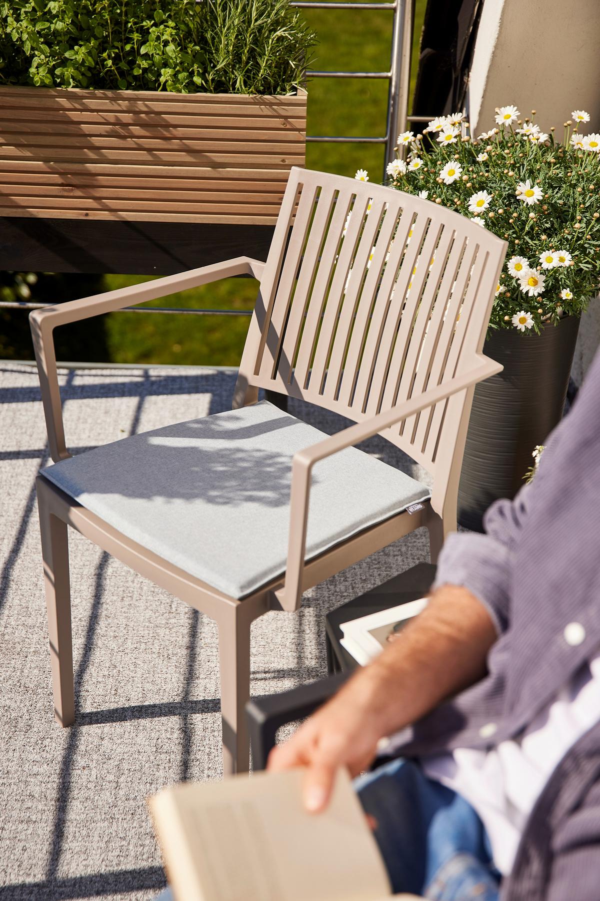 Stapelstuhl T20082 - Anthrazit, Basics, Kunststoff (57/80/56cm) - Siena Garden