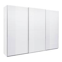 Šatníková skriňa FIFTY - biela/chrómová, Konventionell, kov/kompozitné drevo (300/222/66cm) - Premium Living