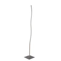 Led-stehlampe Alison Dimmbar Silber, Schlank Geschwungen - Silberfarben/Weiß, MODERN, Kunststoff/Metall (22/145cm) - Luca Bessoni