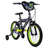 Kinderfahrrad Mit Stützräder Huffy Delirium 16 Zoll - Silberfarben/Grün, Basics, Metall (54/106/78cm)