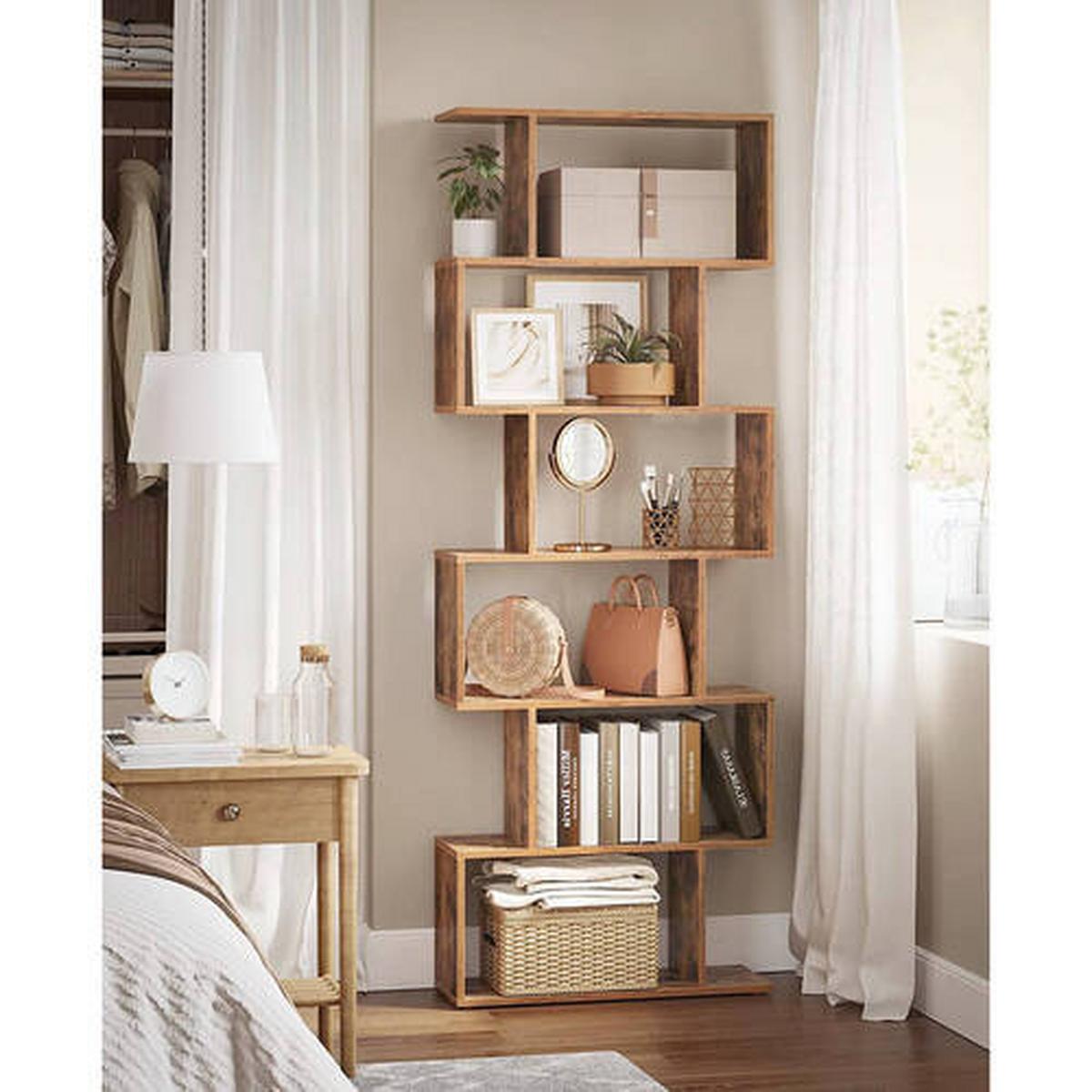 Bücherwand Iron B: 70 Cm Braun - Braun, Basics, Holzwerkstoff (70/190,5/24cm) - Boxxx