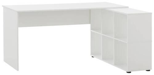 Schreibtisch Schreibtisch 1500 6f - Weiß, MODERN, Holzwerkstoff (121,6/150/73,6cm) - MID.YOU