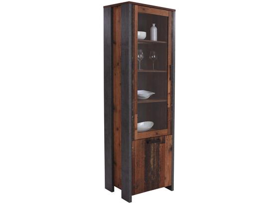 Vitrine Clif - Dunkelgrau, MODERN, Glas/Holzwerkstoff (62/205/42cm) Vitrine Clif - Dunkelgrau, MODERN, Glas/Holzwerkstoff (62/205/42cm)