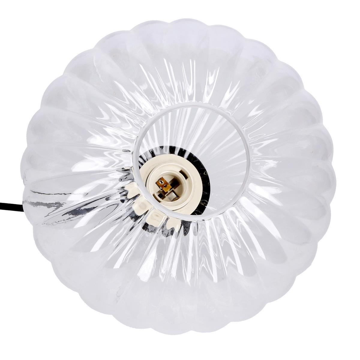 Pendelleuchte 50101276 Exeter - Schwarz, Design, Glas/Metall (24/24/90cm)