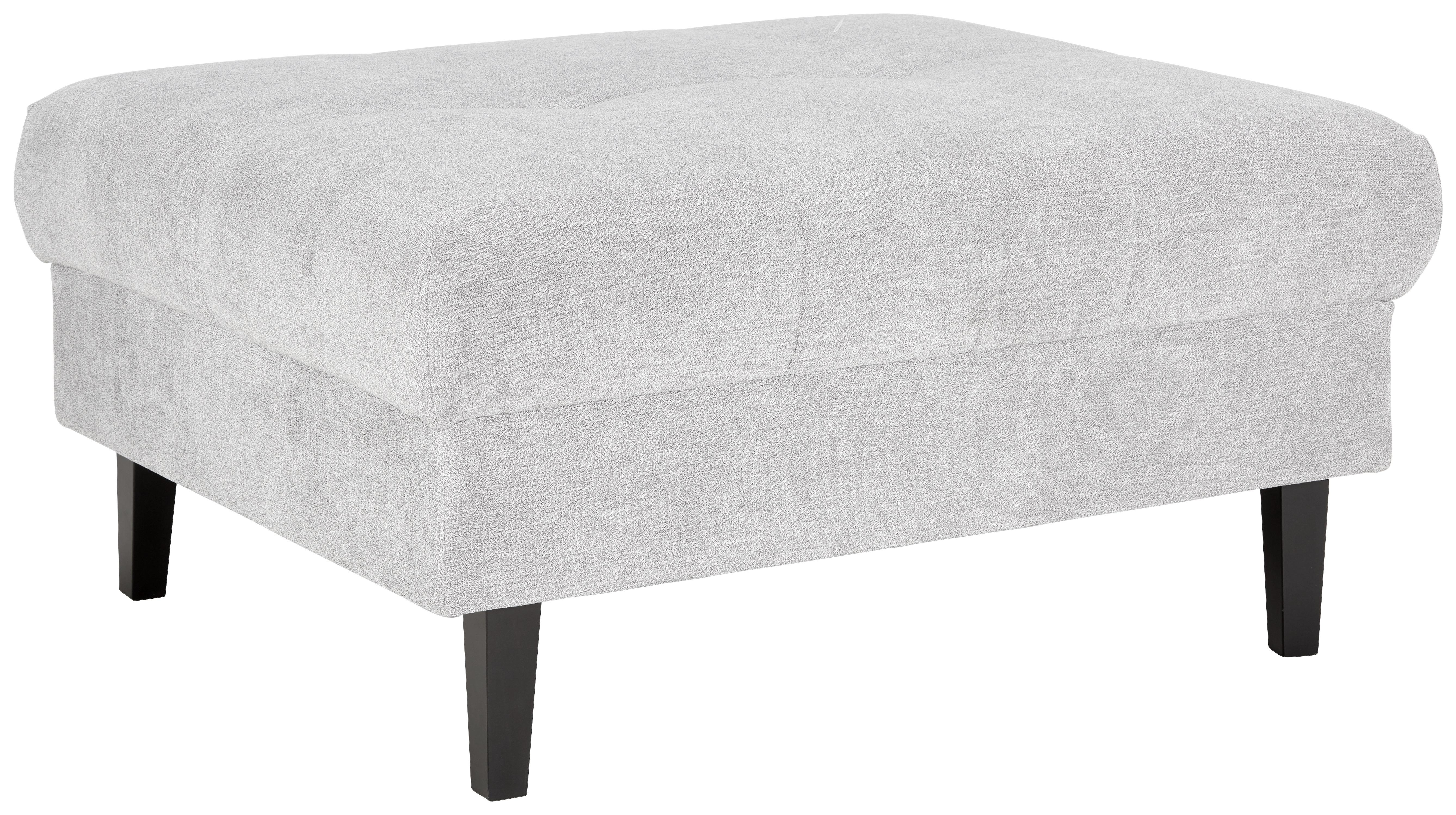 Taburet BOSTON, šedá, max. 100 kg - šedá/černá, Konvenční, dřevo/textil (93/46/75cm) - Mömax