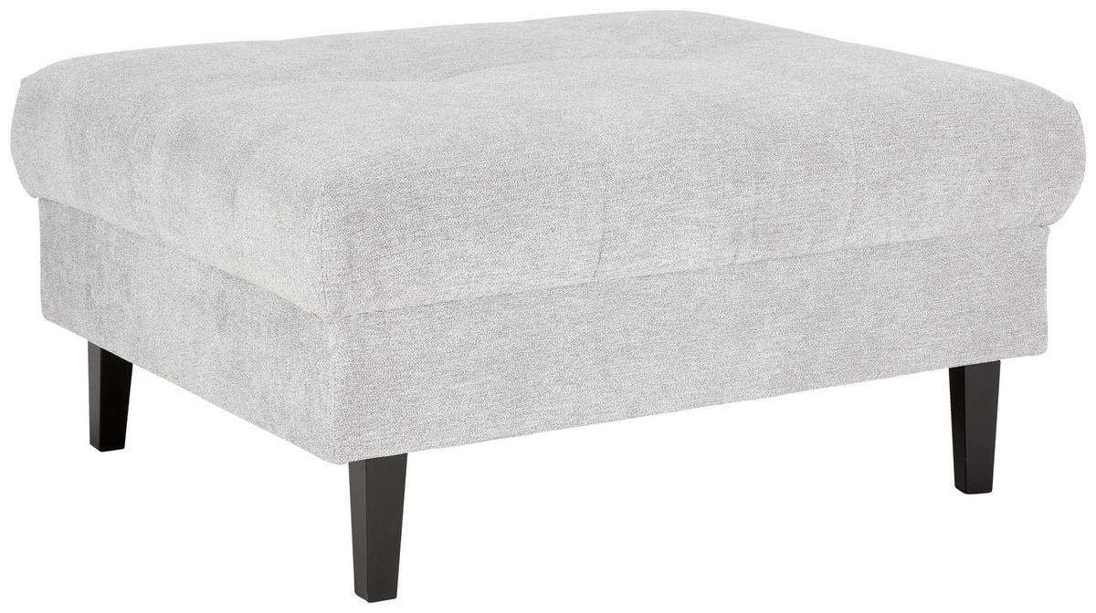 Taburetka BOSTON, sivá, max. 100 kg - čierna/sivá, Konventionell, drevo/textil (93/46/75cm) - Based