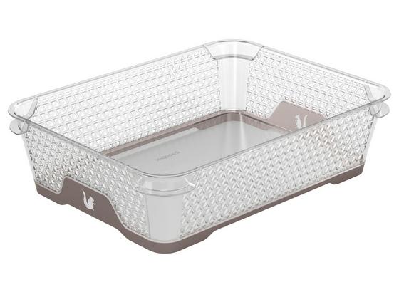 Aufbewahrungskörbchen Jonas A7 - Taupe/Transparent, Kunststoff (26,5/20/7cm) Aufbewahrungskörbchen Jonas A7 - Taupe/Transparent, Kunststoff (26,5/20/7cm)