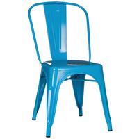 Stuhl Vantaggio Comfort Stapelbar Hellblau Bis 150 Kg - Hellblau, Basics, Metall (44/84/54cm) - MID.YOU