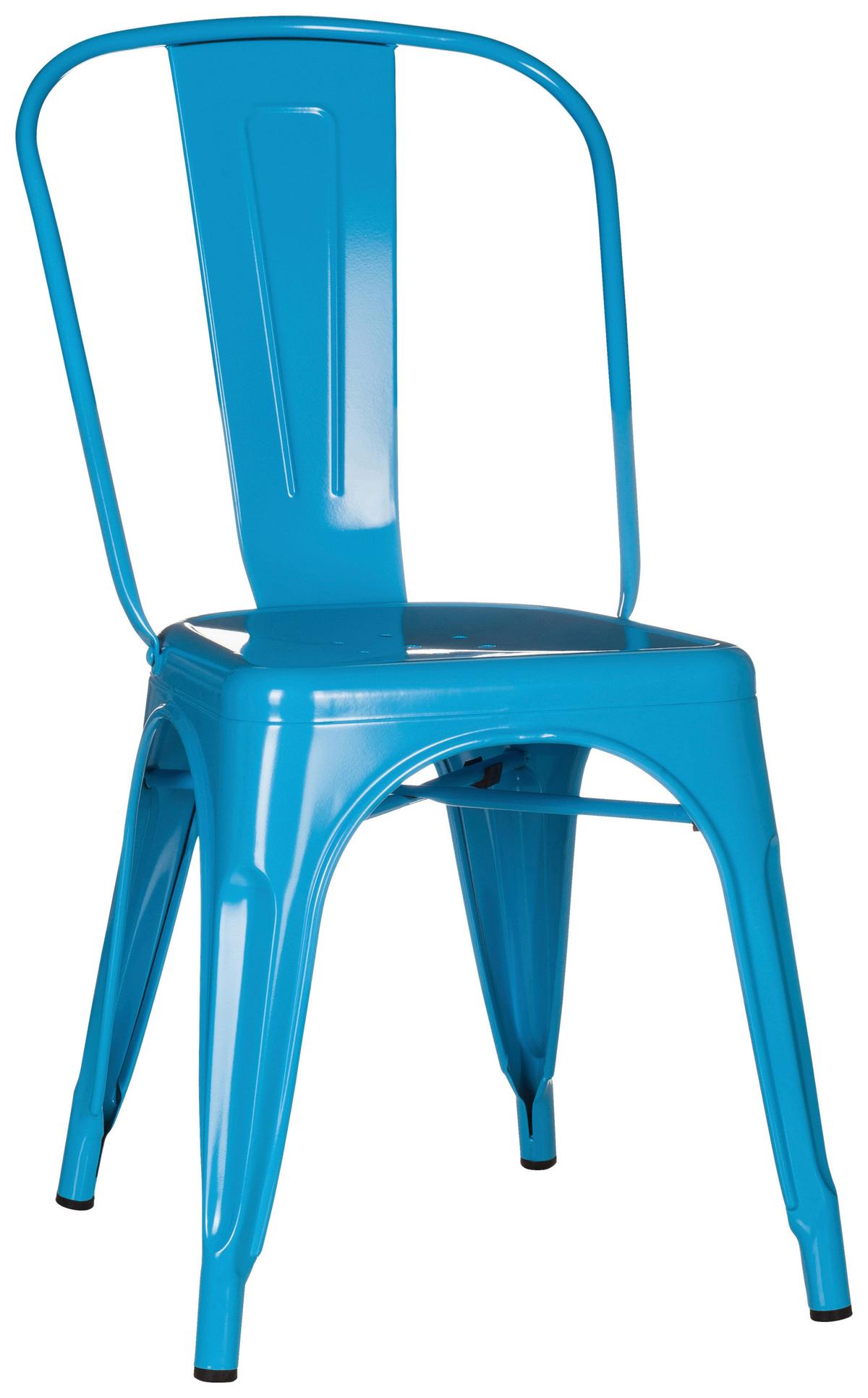 Stuhl Vantaggio Comfort Stapelbar Hellblau Bis 150 Kg - Hellblau, Basics, Metall (44/84/54cm) - MID.YOU