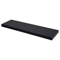 NÁSTĚNNÁ POLICE ANJA -SB- - černá, Moderní, kompozitní dřevo (80/3,8/23,5cm) - Mömax