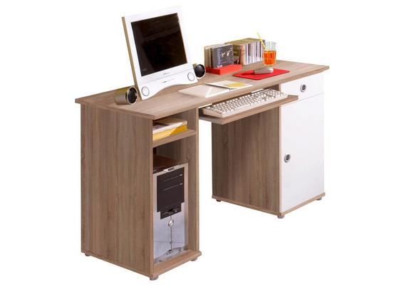 Jugendschreibtisch Wiki 120cm Eiche Dekor/Weiß - Weiß/Sonoma Eiche, KONVENTIONELL, Holzwerkstoff (120/78/60cm) Jugendschreibtisch Wiki 120cm Eiche Dekor/Weiß - Weiß/Sonoma Eiche, KONVENTIONELL, Holzwerkstoff (120/78/60cm)