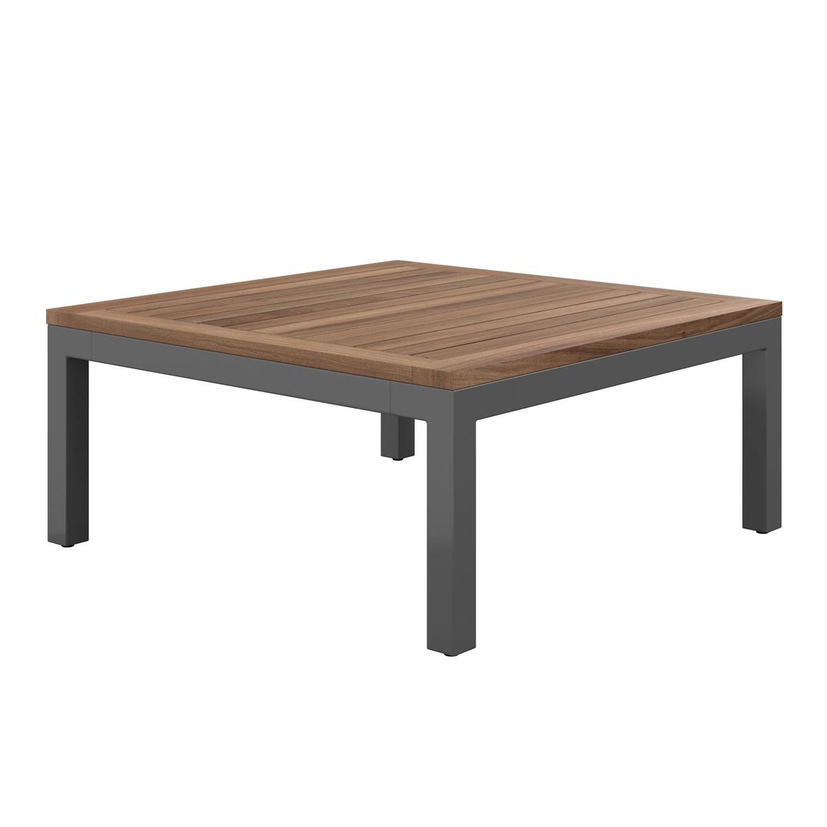 TERASOVÁ SEDACIA SÚPRAVA LIA - sivohnedá/farba akácie, Modern, kov/drevo (138/77/207cm) - Mömax