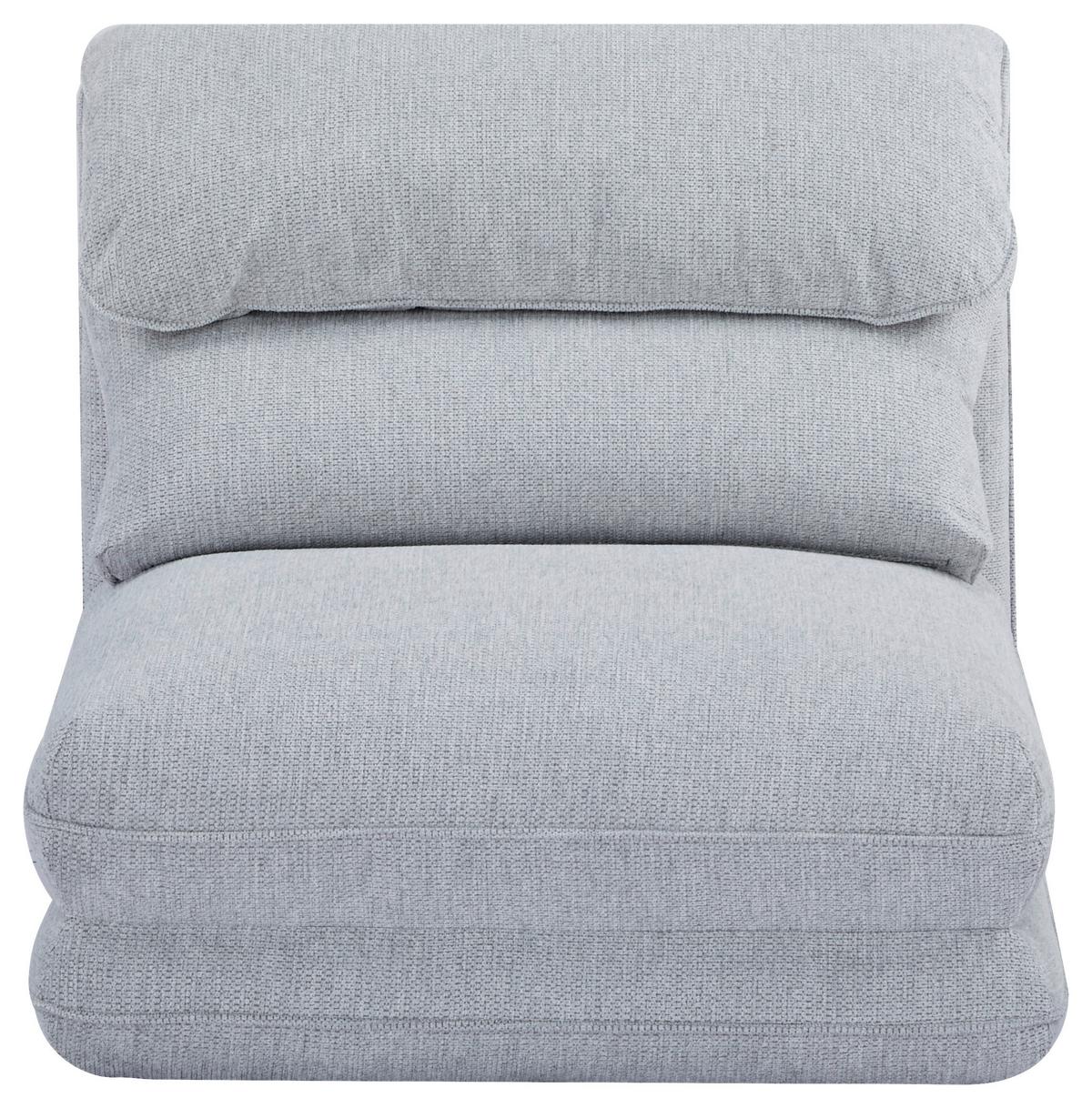 Schlafsessel Verve Hellgrau B: 78 cm - Hellgrau, Design, Textil/Metall (78/72/85cm) - Livetastic