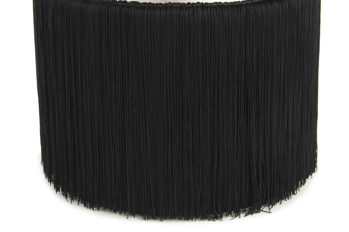 Hocker in Schwarz und Silberfarben