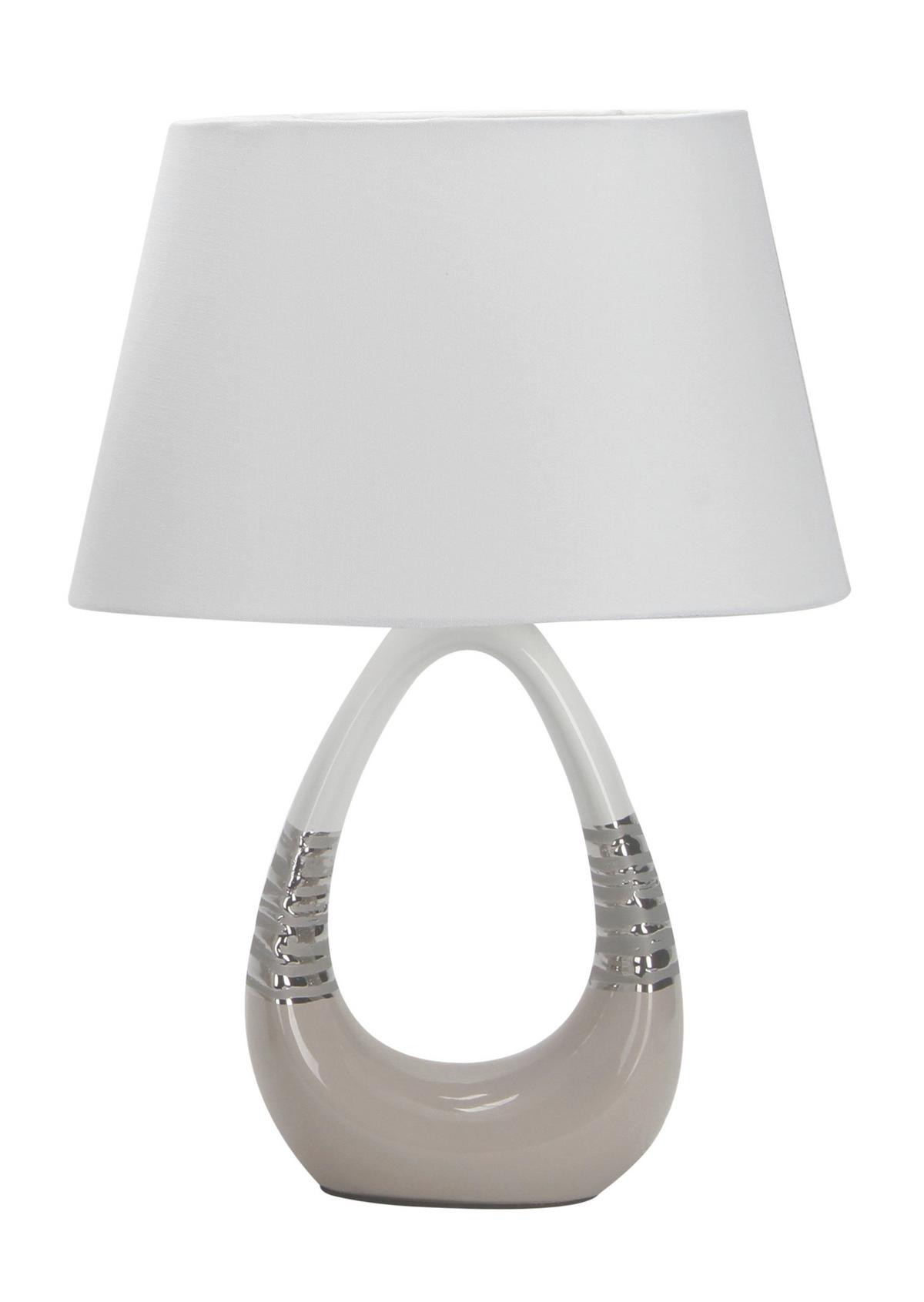 Tischleuchte 41-79954 - Beige, Design, Keramik/Textil (20/31/44cm)