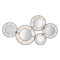 Wanddeko Mirrors Goldfarben, Schwarz B: 111 Cm - Goldfarben/Schwarz, Basics, Glas/Metall (111/59/9.5cm)