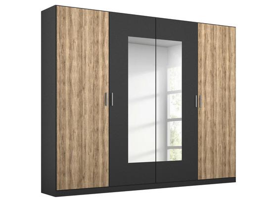 Drehtürenschrank Borneo B: 226 cm Grau - Basics, Holzwerkstoff (226/210/54cm) Drehtürenschrank Borneo B: 226 cm Grau - Basics, Holzwerkstoff (226/210/54cm)
