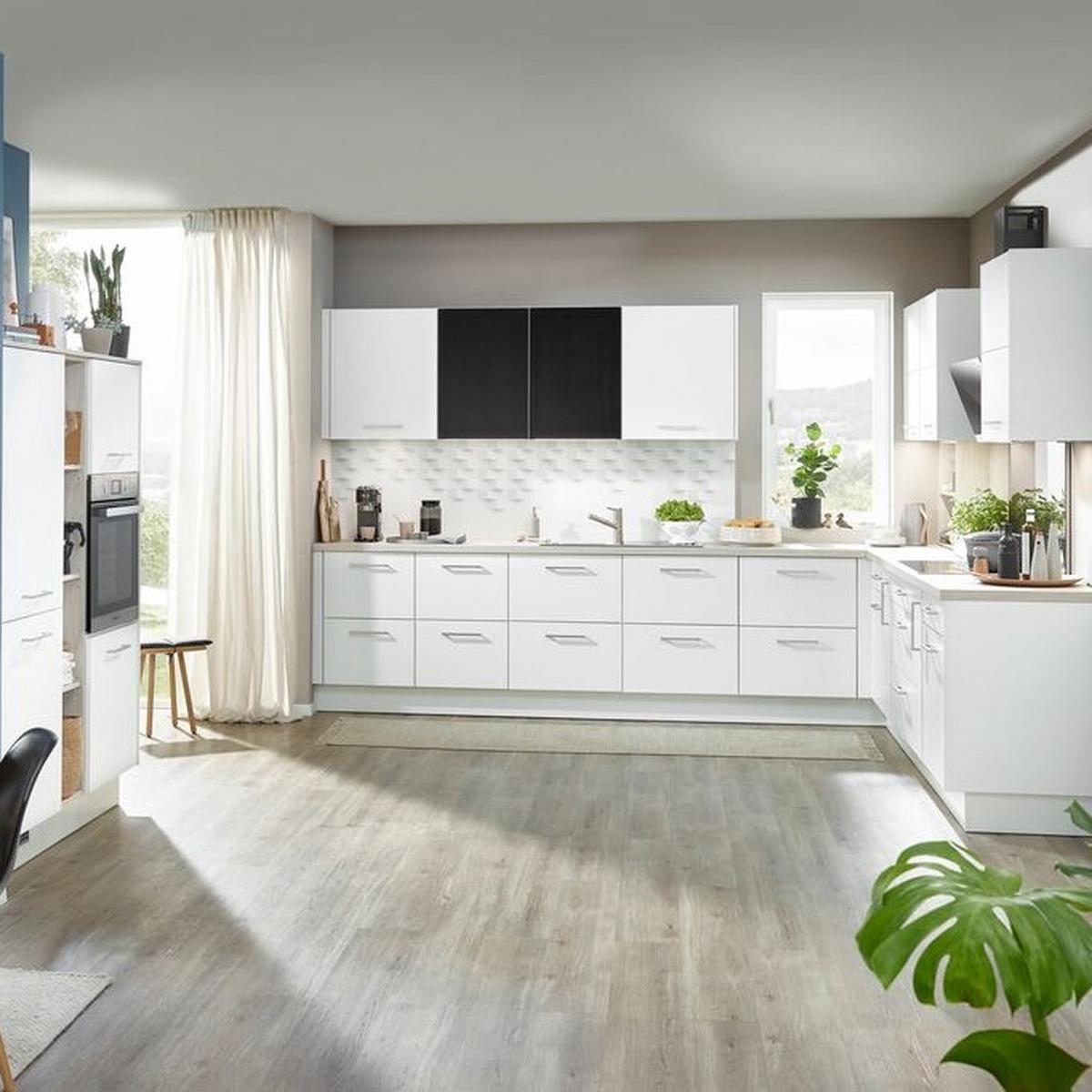 Einbauküche Ip3150 Frei Planbar Modernes Design - Anthrazit/Weiß, MODERN, Holzwerkstoff - Impuls