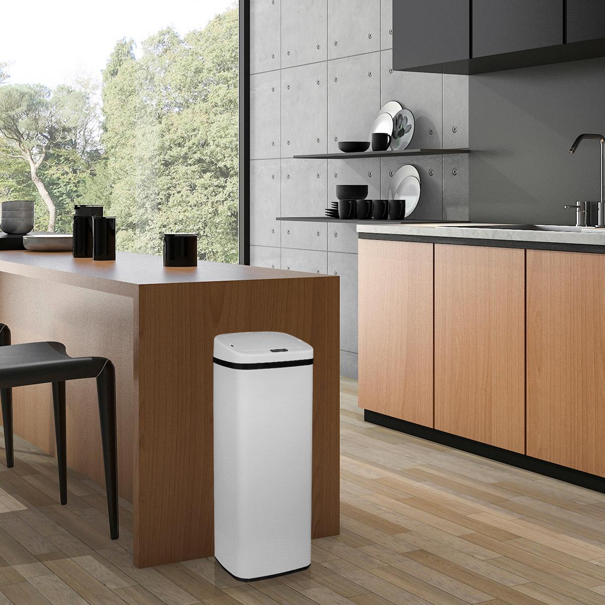 Abfallsammler Clean V - Schwarz, Basics, Kunststoff/Metall (32/83/24cm) - MID.YOU