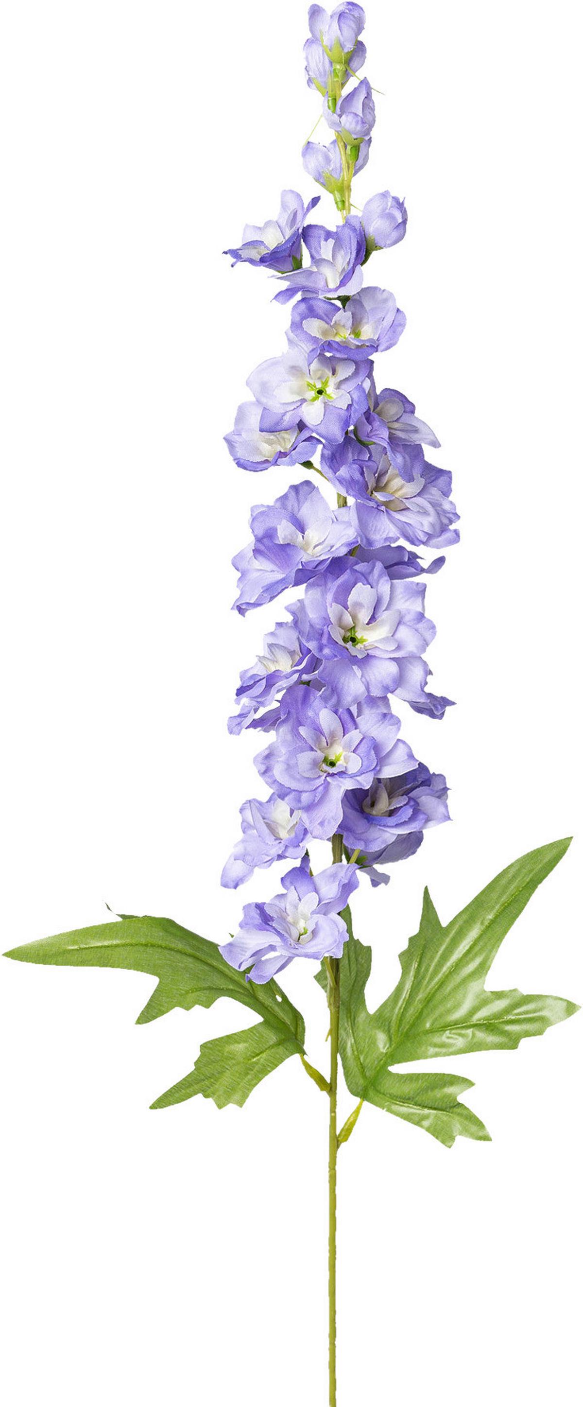 Kunstblume Rittersporn Flieder L: 86 cm, Alara - Flieder/Grün, Natur, Kunststoff (86cm)