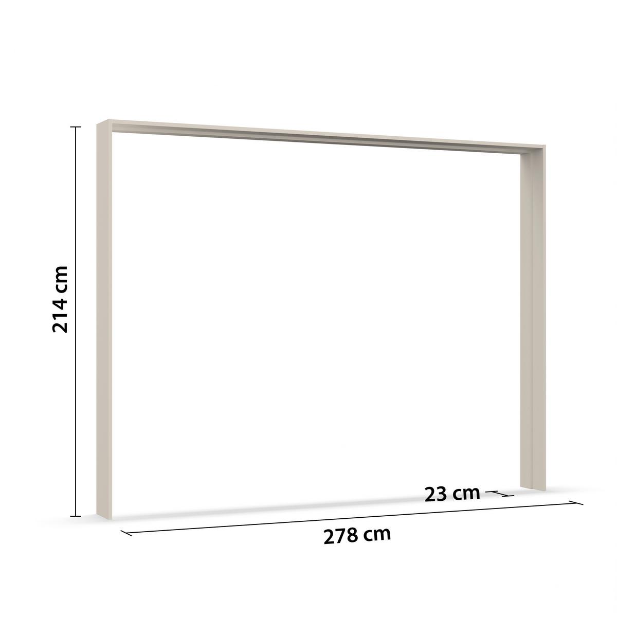 Paspartový rám ELARA šampaň, pro š. 270 cm - šampaňská, Konvenční, kompozitní dřevo (278/214/23cm)