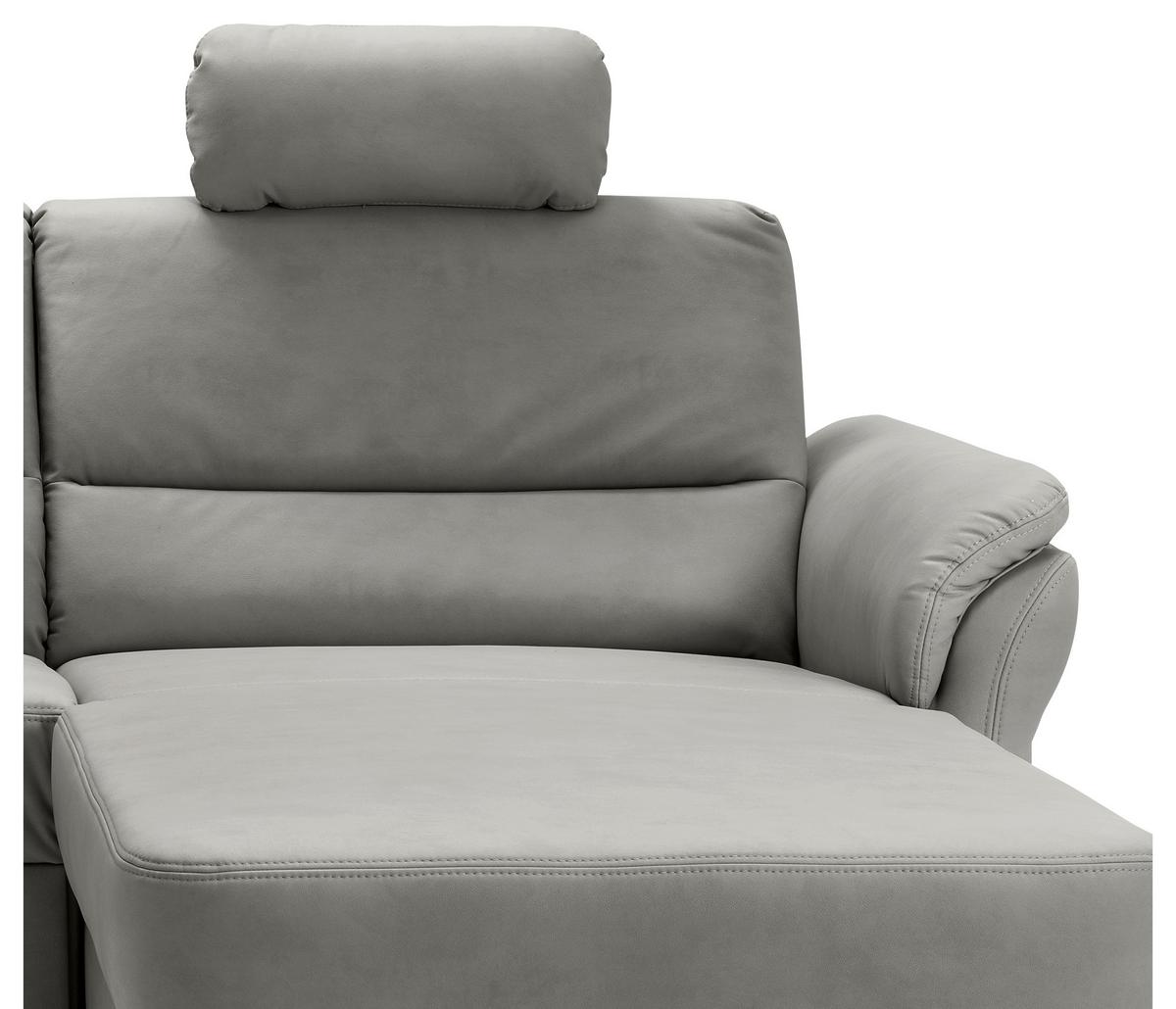 Ecksofa Cavoli, Grau S: 279x176 cm - Schwarz/Grau, MODERN, Textil (279/176cm) - Livetastic