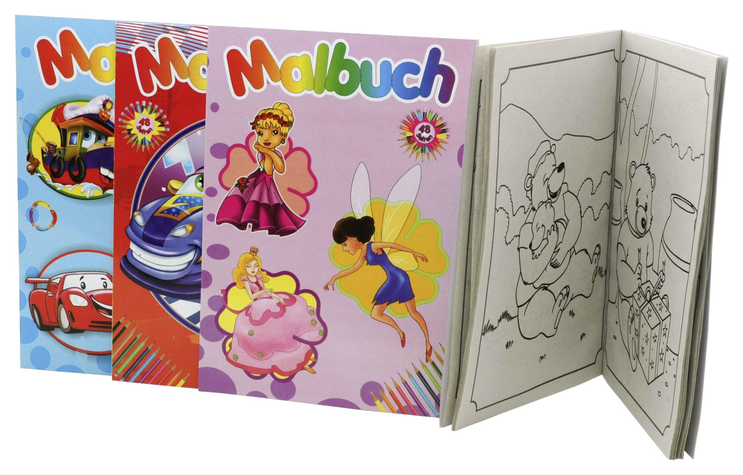 Malbuch Franca Ab 3 Jahren Papier Viele Motive - Multicolor, KONVENTIONELL, Papier (21/29/0,5cm)