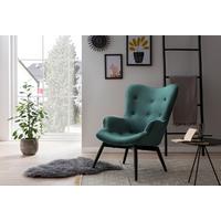 Sessel Grün B: 80 Cm - Schwarz/Grün, MODERN, Textil (80/92/99cm) - Livetastic