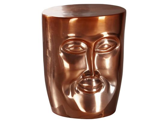Beistelltisch mit Gesicht Face Kupferfarben - Kupferfarben, LIFESTYLE, Metall (32,5/39/35cm) - Livetastic Beistelltisch mit Gesicht Face Kupferfarben - Kupferfarben, LIFESTYLE, Metall (32,5/39/35cm) - Livetastic