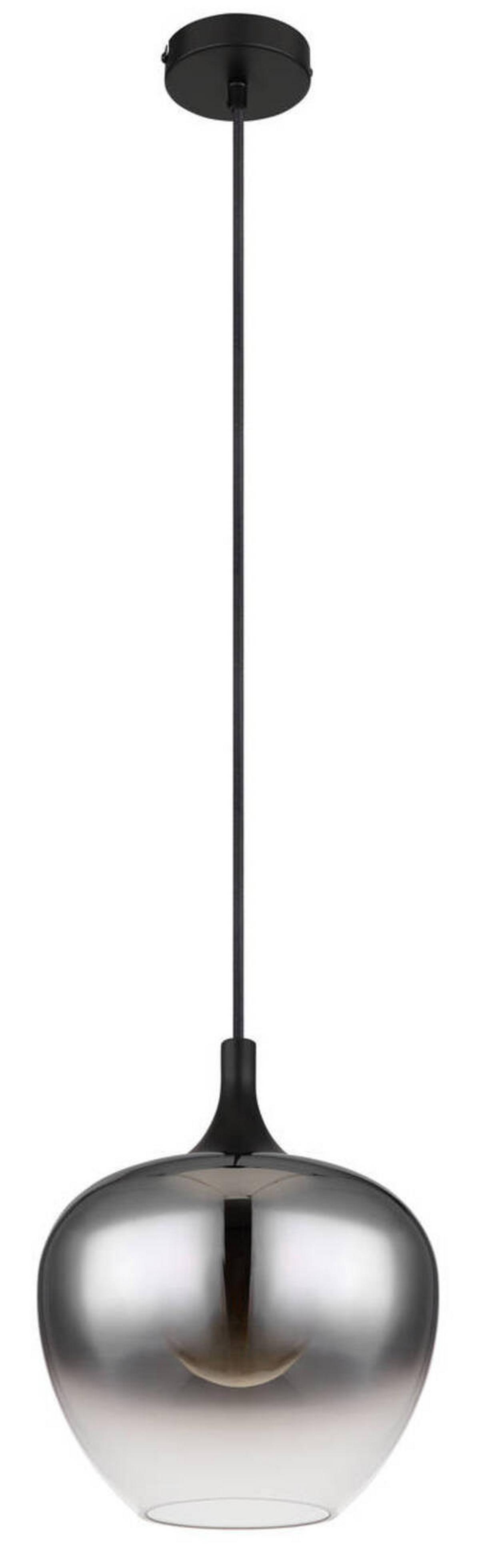 Hängeleuchte 15548h Maxy - Schwarz, Design, Glas/Metall (24/120cm) - Globo