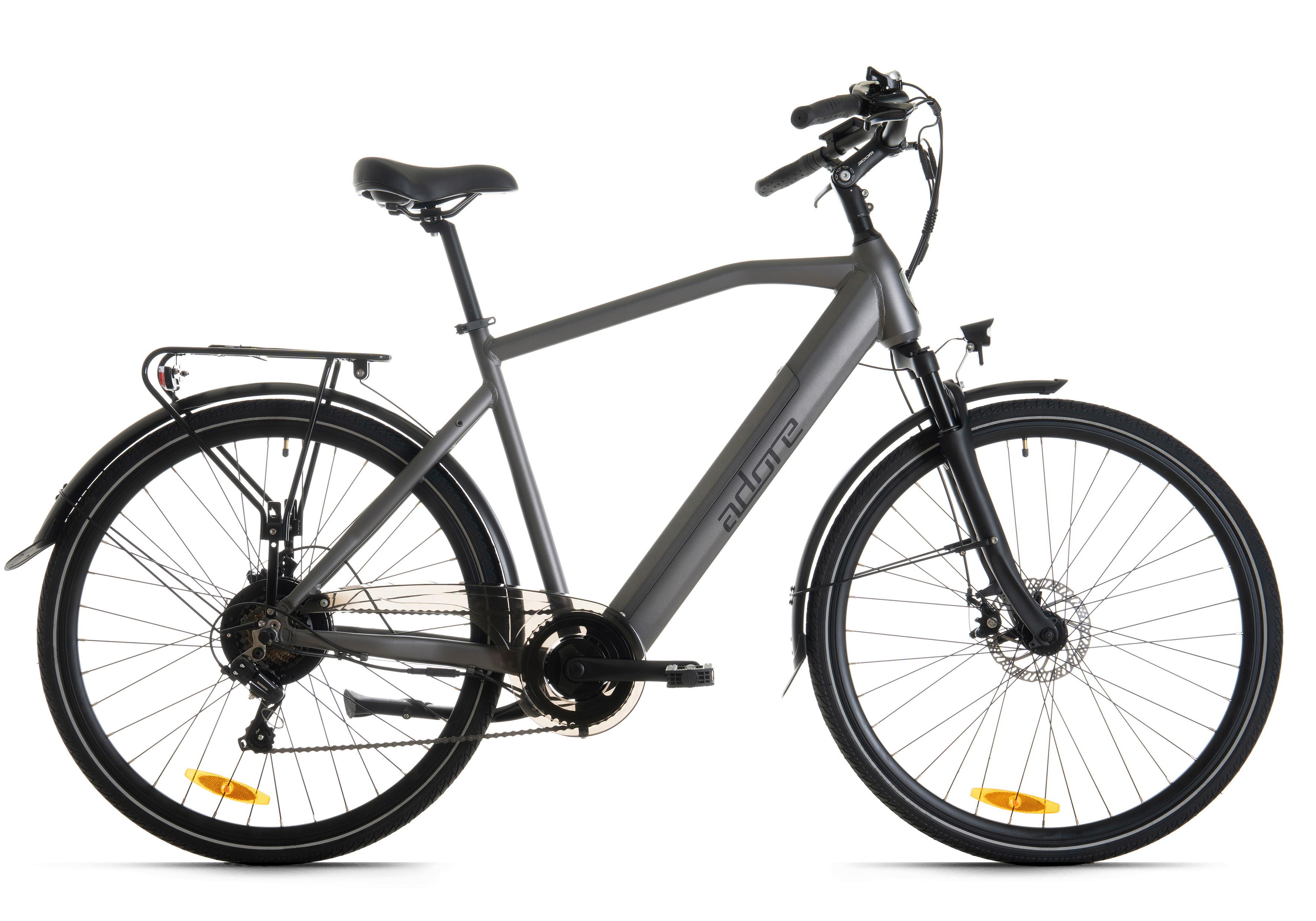 Elektrofahrrad Adore Anthrazit - Anthrazit, Basics, Metall (180/70/100cm)