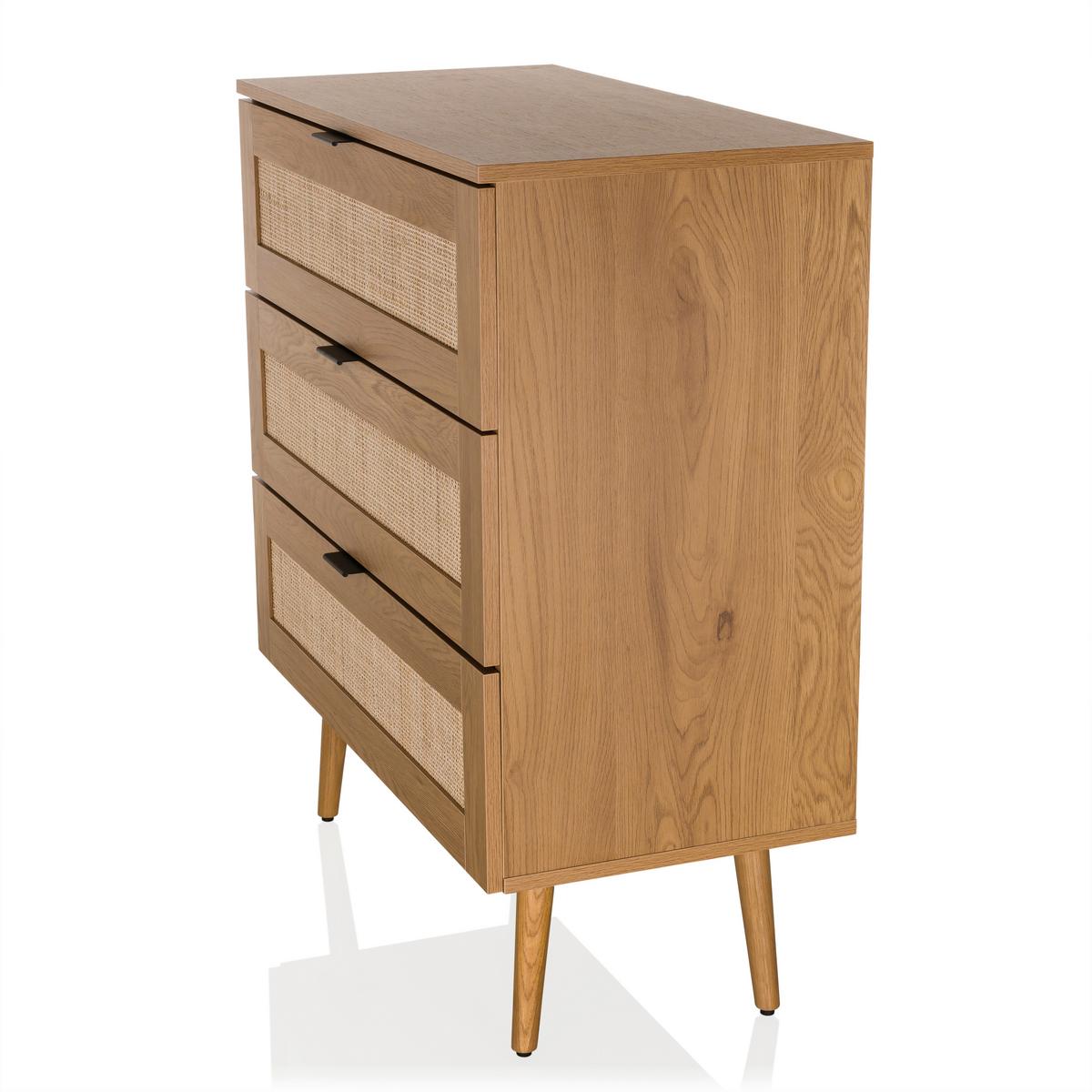 Kommode Boheo Eichefarben B: 80 Cm - Eichefarben, MODERN, Holzwerkstoff (80/90/40cm) - MID.YOU