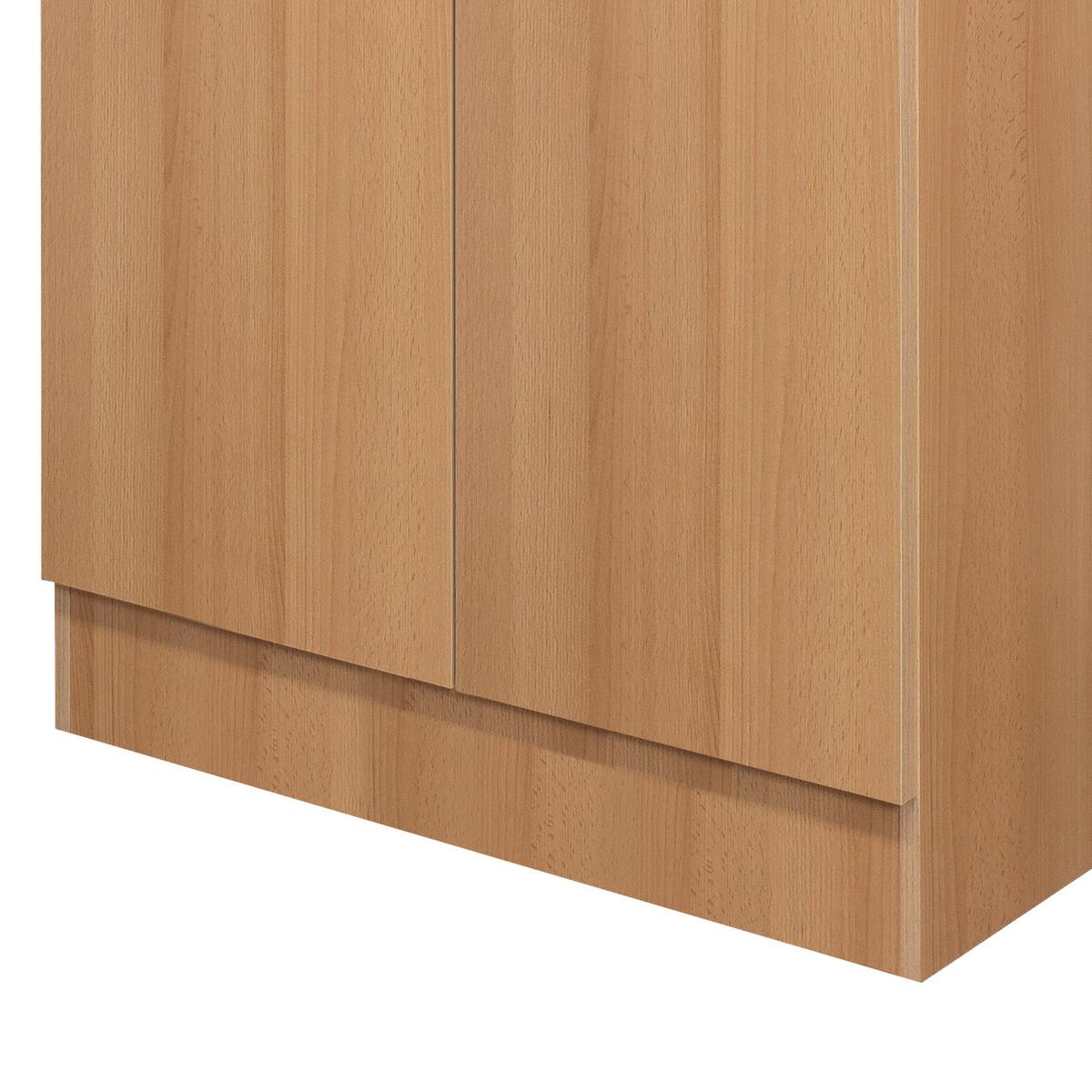 Dřezová skříňka NANO DSPU 100 ES - barvy buku/béžová, Moderní, kompozitní dřevo/plast (100/85/57cm)