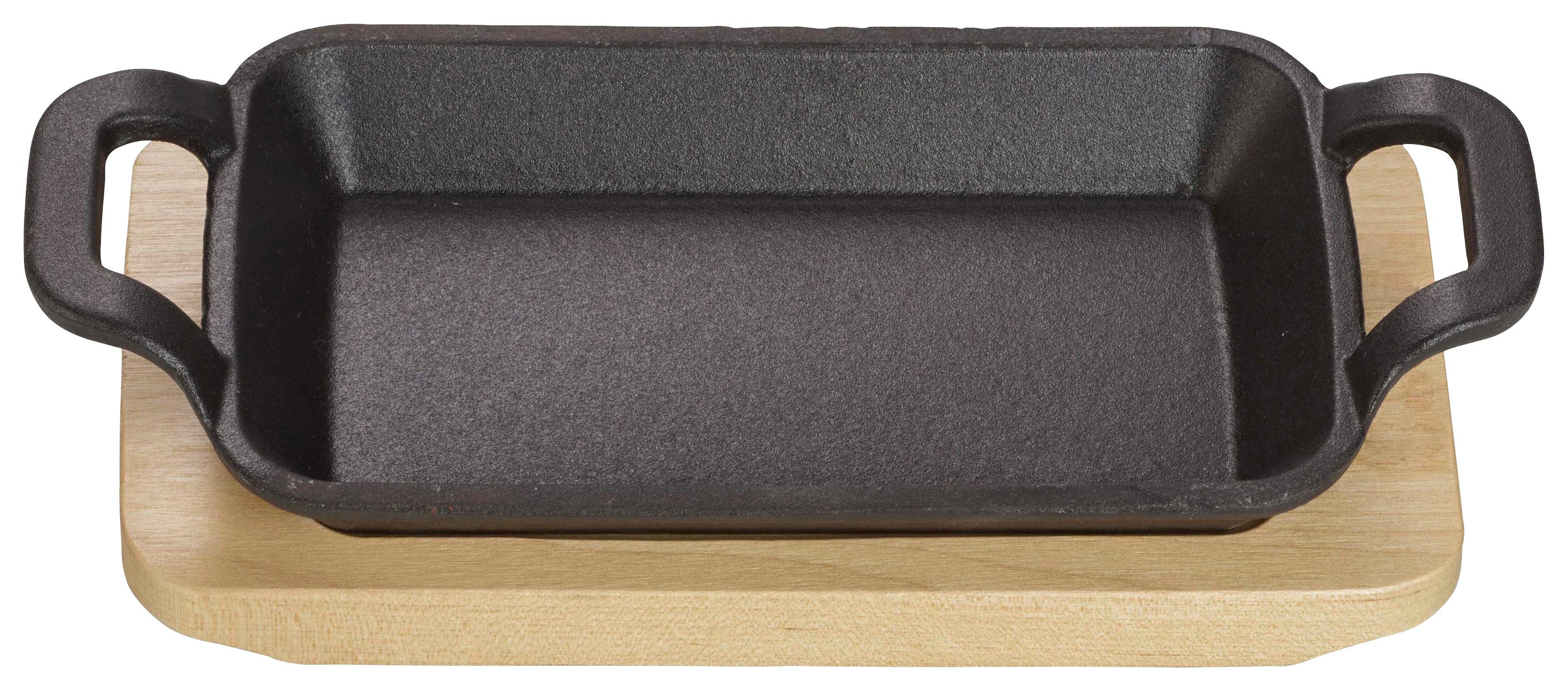 Auflaufform Echtwerk Servierschale - Schwarz, Design, Metall (17/10/2,5cm) - Echtwerk