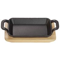 Auflaufform Echtwerk Servierschale - Schwarz, Design, Metall (17/10/2,5cm) - Echtwerk