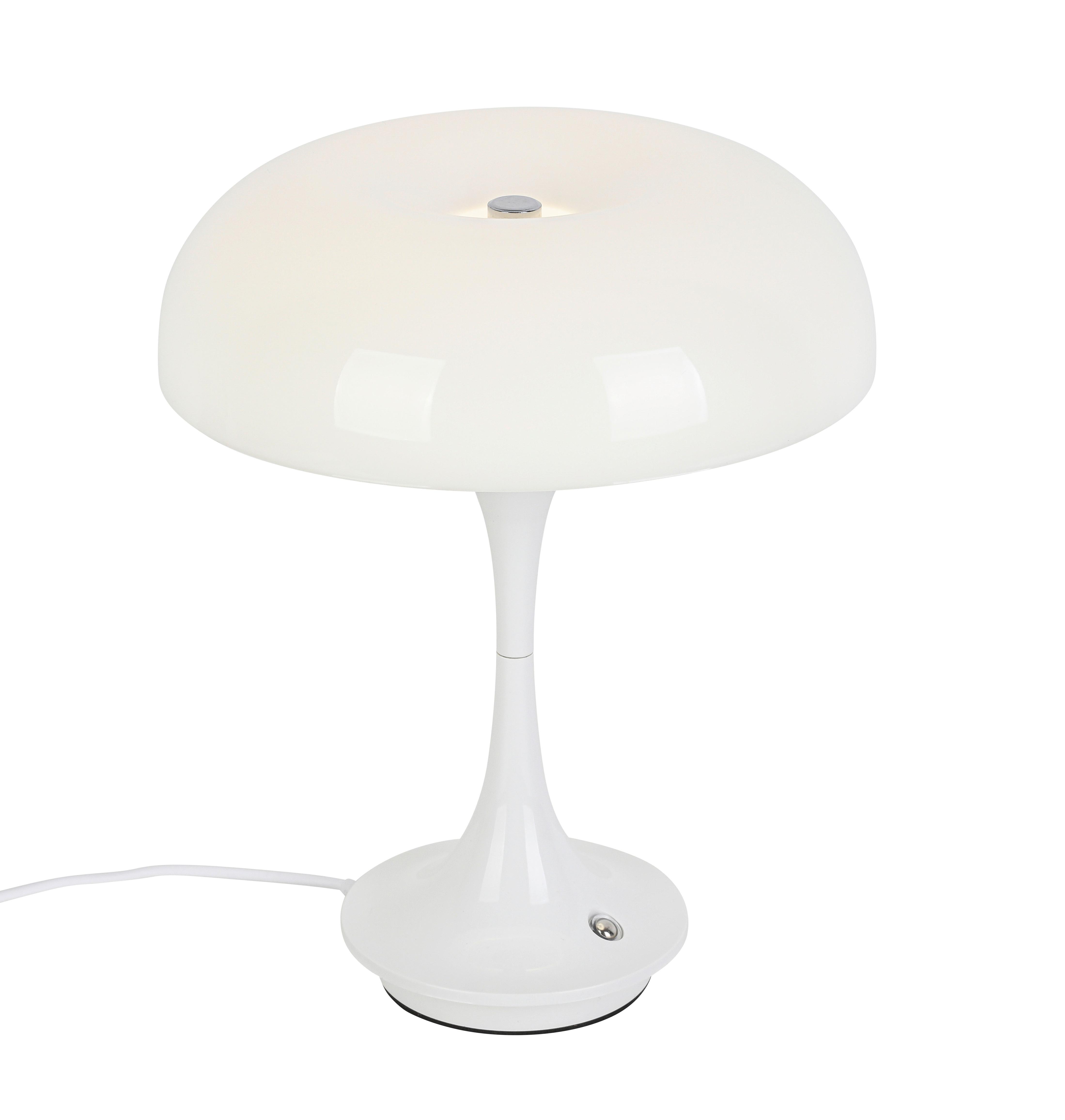 STOLNÍ LAMPA NA BATERIE RETRO - bílá/barvy chromu, Moderní, kov/plast (19,5/19,5/24cm) - Mömax