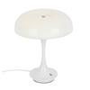 NABÍJATEĽNÁ STOLNÁ LAMPA RETRO - biela/chrómová, Modern, kov/plast (19,5/19,5/24cm) - Mömax