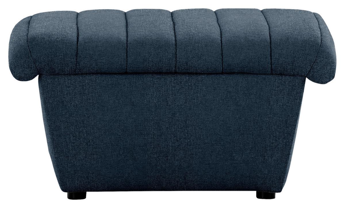 Hocker Looks Viii - Schwarz/Dunkelblau, Design, Textil (74/43/85cm) - LOOKS by W.Joop