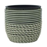Virágtartó Edény Marlisa - fekete/zöld, Konventionell, műanyag/fém (21/19cm) - Luca Bessoni