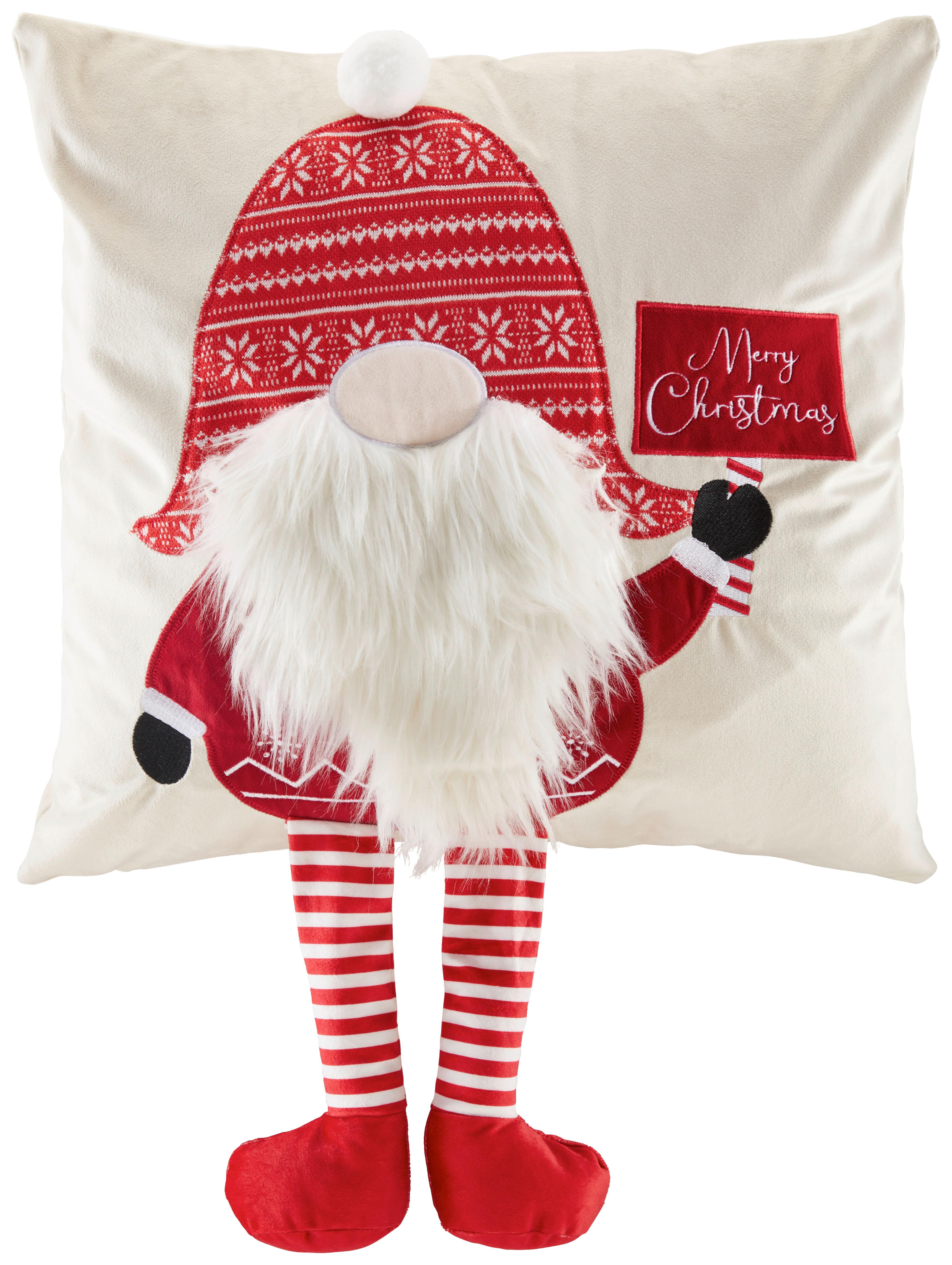 Zierkissen Jordi - Rot/Weiß, ROMANTIK / LANDHAUS, Textil (45/45cm) - James Wood
