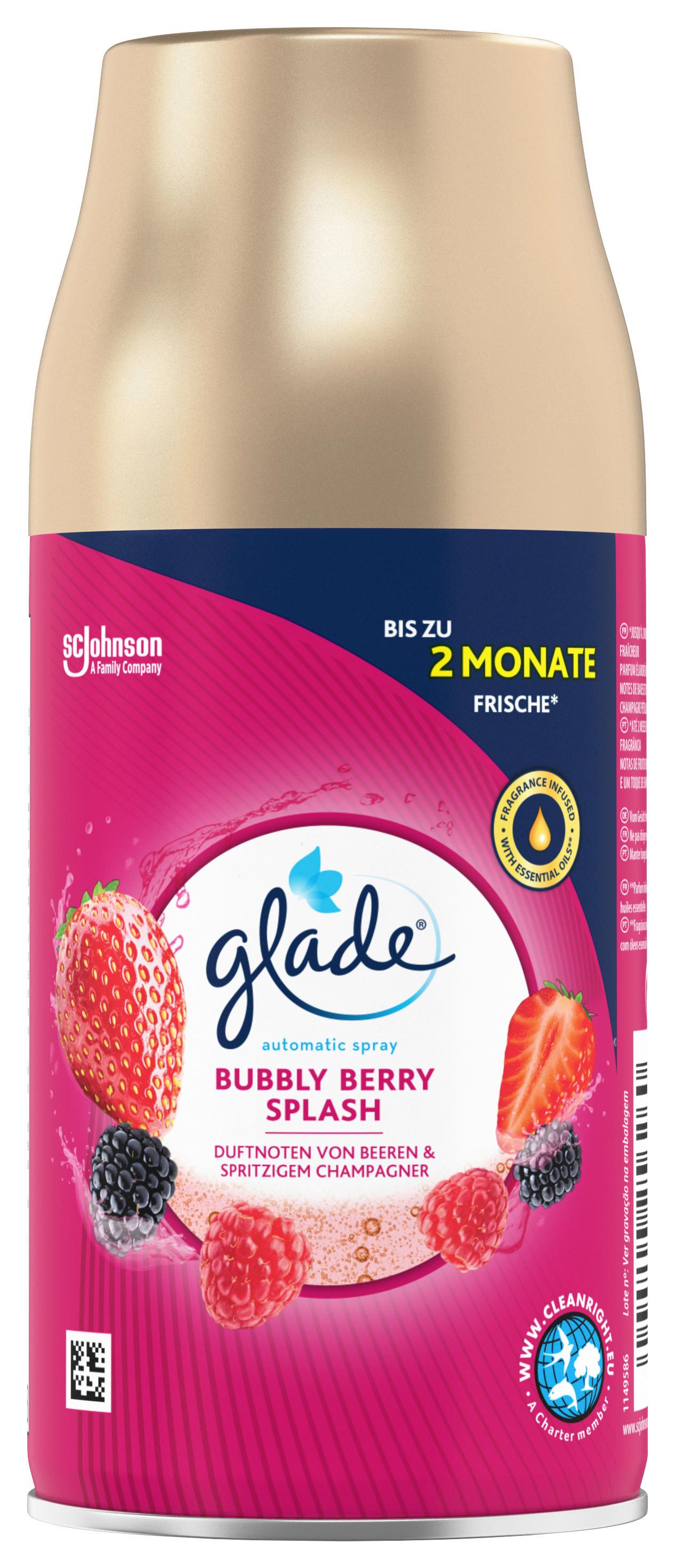 Duftstecker-nachfüllung 4256260 Bubbly Berry Splash - Dunkelrosa/Goldfarben, KONVENTIONELL, Kunststoff/Metall (6,6/14,7/6,6cm) - Glade