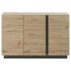 Sideboard Clair Grau/Eiche Dekor B:138cm - Eiche Artisan/Grau, Design, Holzwerkstoff (138/91/40cm) - MID.YOU
