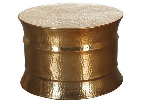 Couchtisch Rund aus Aluminium Karam, Goldfarben - Goldfarben, LIFESTYLE, Metall (62/62/41cm) - Livetastic Couchtisch Rund aus Aluminium Karam, Goldfarben - Goldfarben, LIFESTYLE, Metall (62/62/41cm) - Livetastic