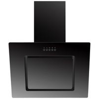 Kopffreihaube Respekta Svea Edelstahl/Glas Schwarz B: 60cm - Schwarz, Trend, Glas/Metall (60/73,9-111,9/34cm) - Respekta