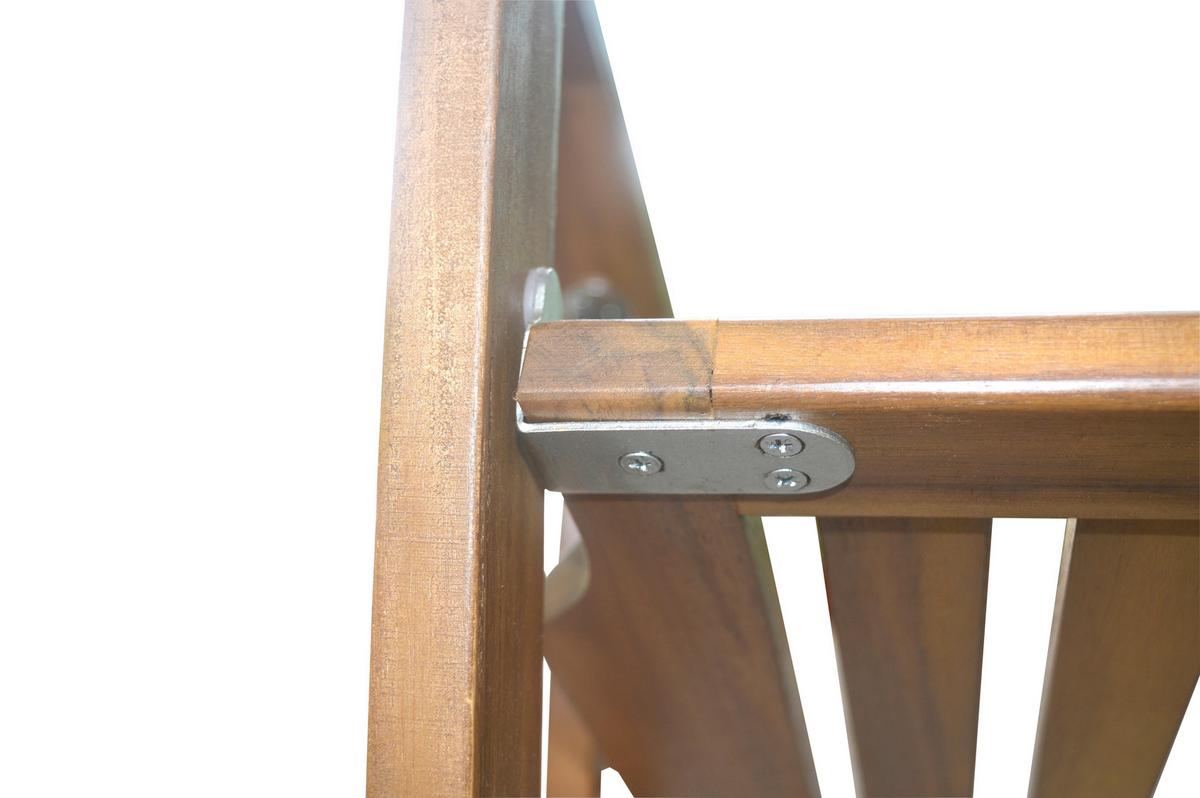 Sitzgruppe Boston 7-teilig, aus Akazienholz - Akaziefarben, Basics, Holz (160/85/74cm)