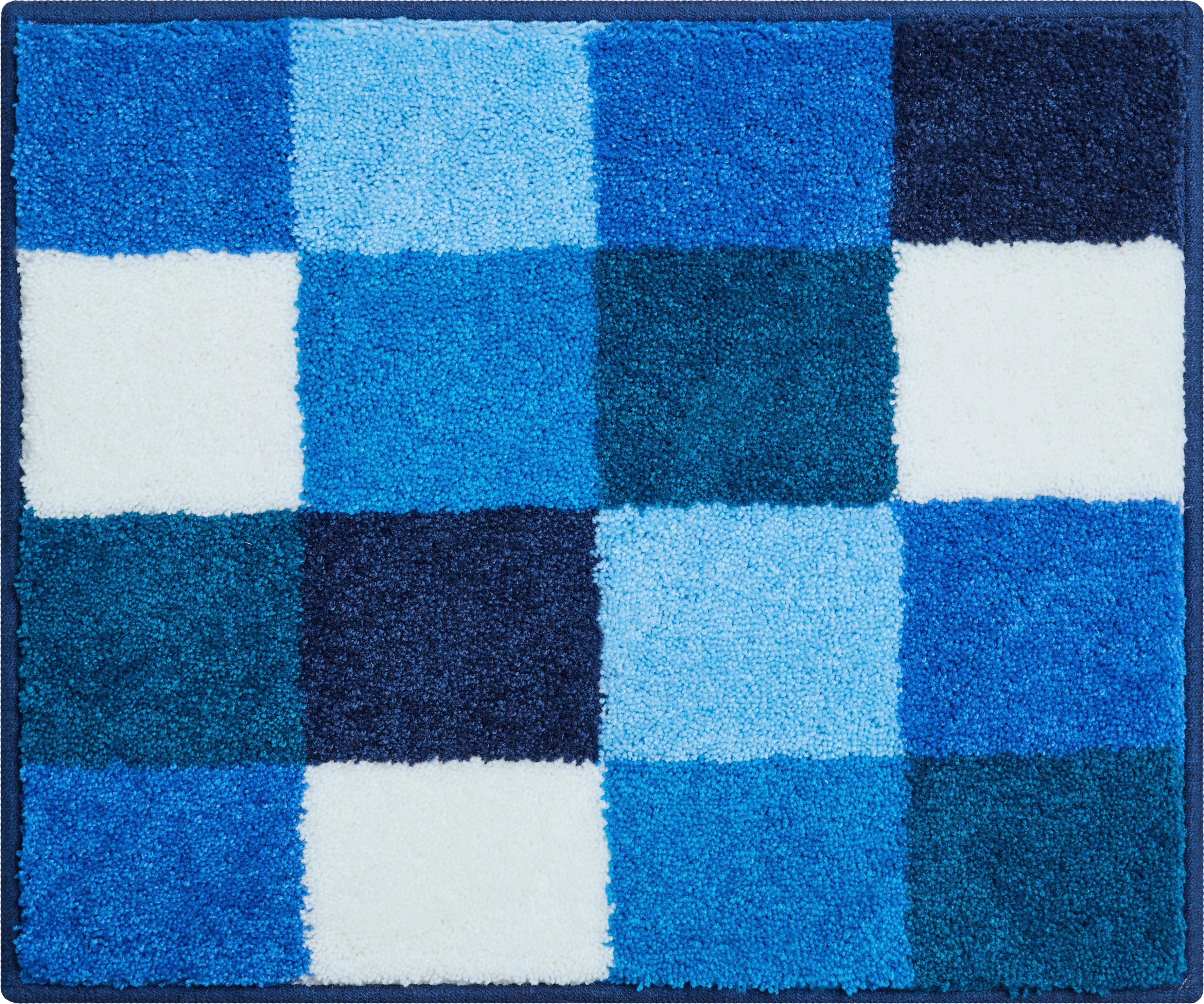 KOBERČEK DO KÚPEĽNE B2747-076001244 - modrá/biela, Basics, textil (50/60cm) - Grund