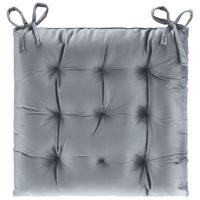 Sitzkissen Franzi Anthrazit 40x40x2 cm - Anthrazit, MODERN, Textil (40/40/2cm) - Luca Bessoni