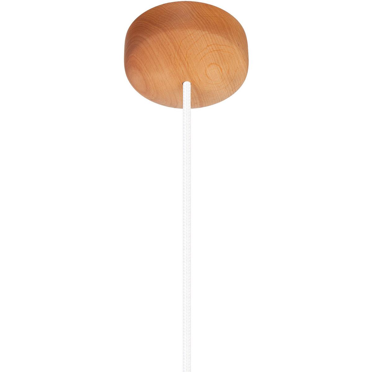 HÄNGELEUCHTE 8550132 ACORN I - Erlefarben/Weiß, Natur, Holz (17.5/90-140cm)