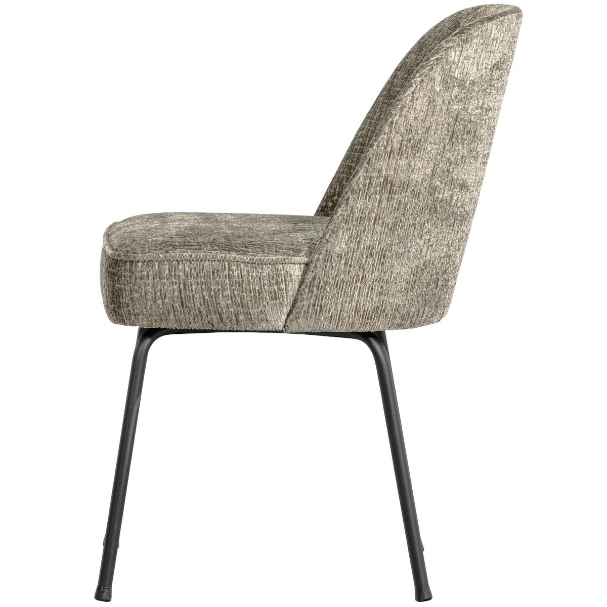 Stuhl-Set Vogue Naturfarben/Hellgrau B: 50cm - Hellgrau/Schwarz, MODERN, Textil/Metall (50/83/57cm) - Livetastic