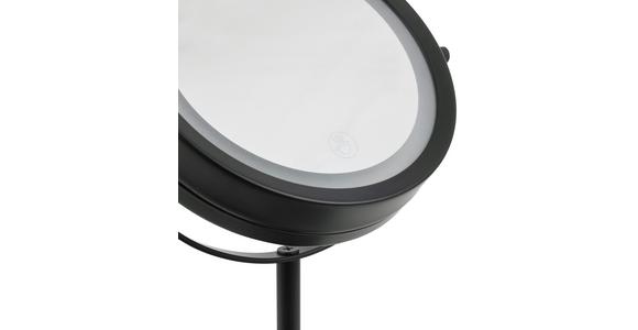 LED-Dekoleuchte Katinka Kosmetikspiegel, Touchfunktion - Schwarz, MODERN, Kunststoff/Metall (13,5/21/32cm) - Luca Bessoni